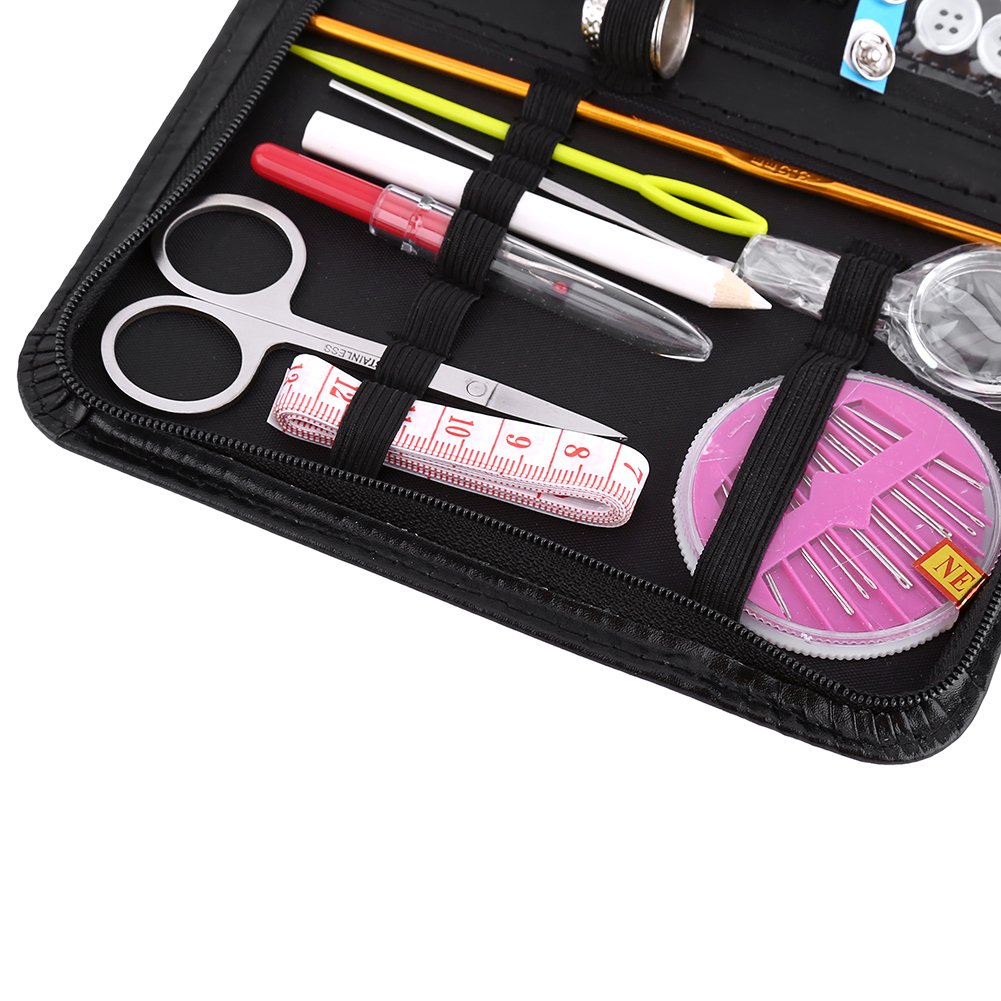 1 wielofunkcyjny zestaw do szycia małych nici i igieł z 18 szpulami nici 18 kolorów taśma miernicza nożyczki materiały krawieckie do naprawy domu - obrazek 6