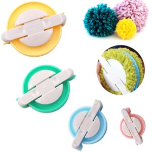 Zestaw narzędzi do robienia pomponów DXIA - 4 rozmiary, 4 kolory, idealny dla dzieci i dorosłych