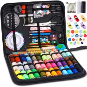 Zestaw do szycia MULEVIP Premium - 236 sztuk, akcesoria dla początkujących, czarne pudełko