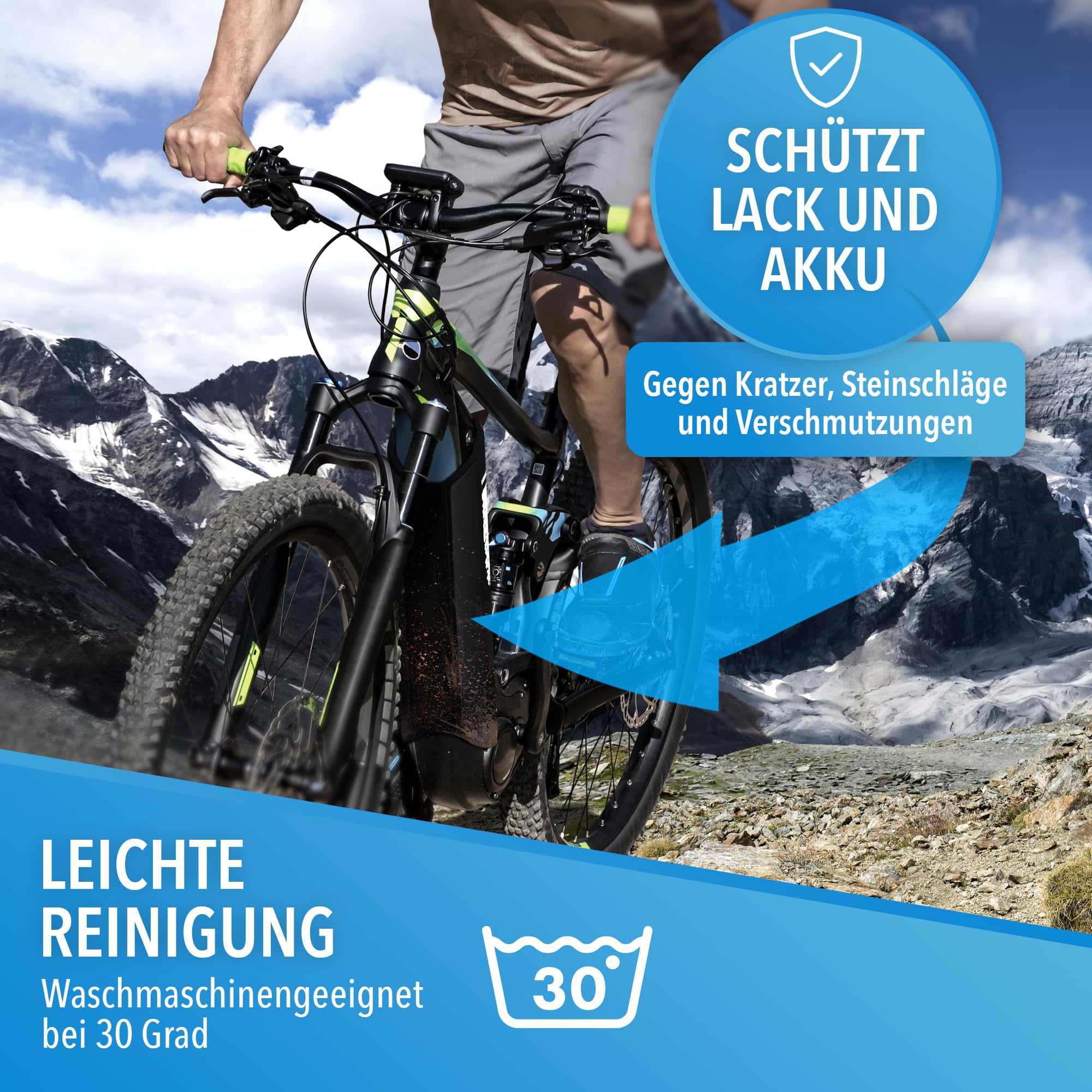 Pokrowiec ochronny na akumulator do roweru elektrycznego z elementami - obrazek 5