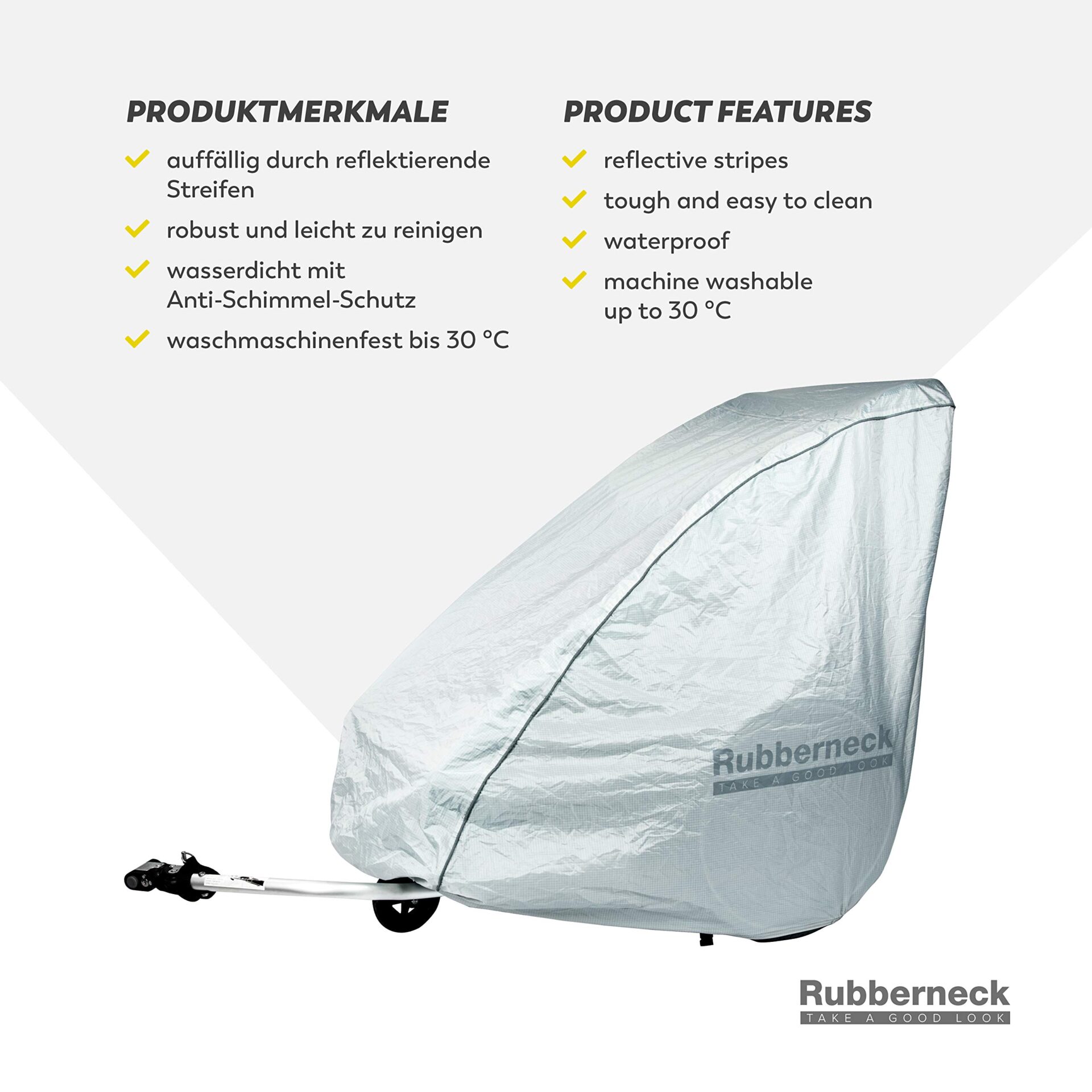 Pokrowiec na przyczepę rowerową - Wodoszczelny, odblaskowy, pasujący do wszystkich modeli rowerów - obrazek 5