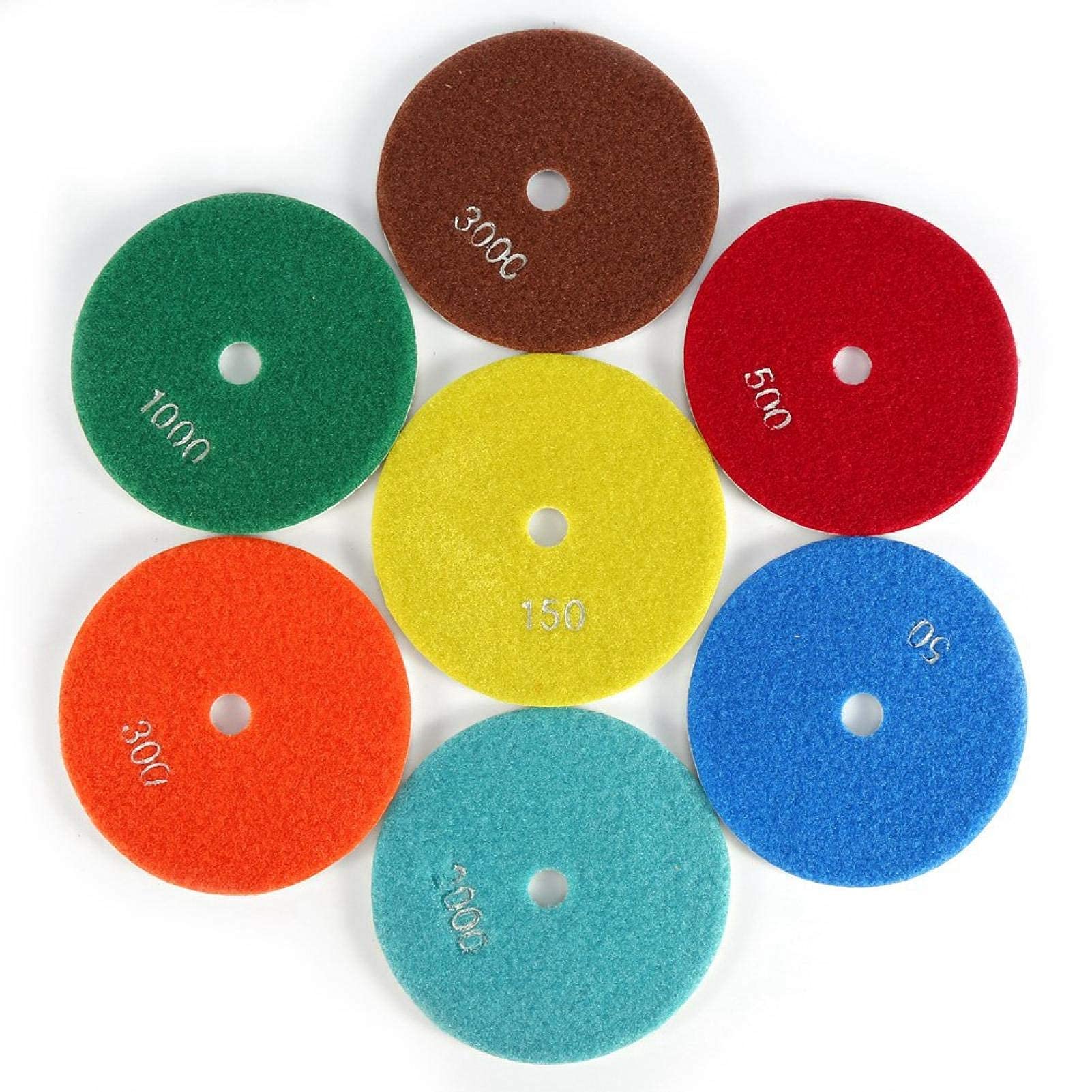 Tarcza diamentowa 125 mm do polerowania granitu, betonu i marmuru - zestaw 50 szt - obrazek 2