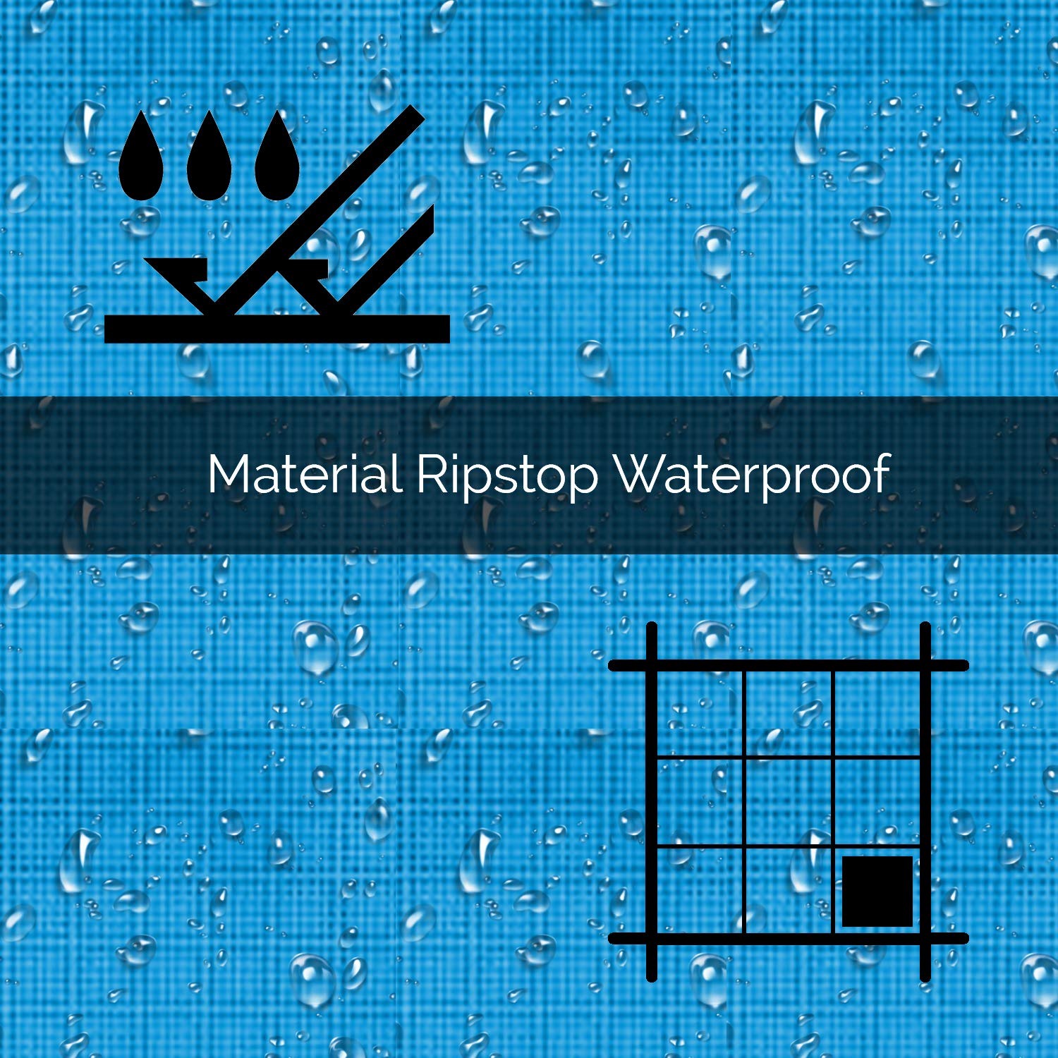 Pokrowiec na rower Kon-fort z kłódką Ripstop Plus - Wodoszczelny, UV, deszcz, śnieg - 200x75x110 cm - obrazek 5