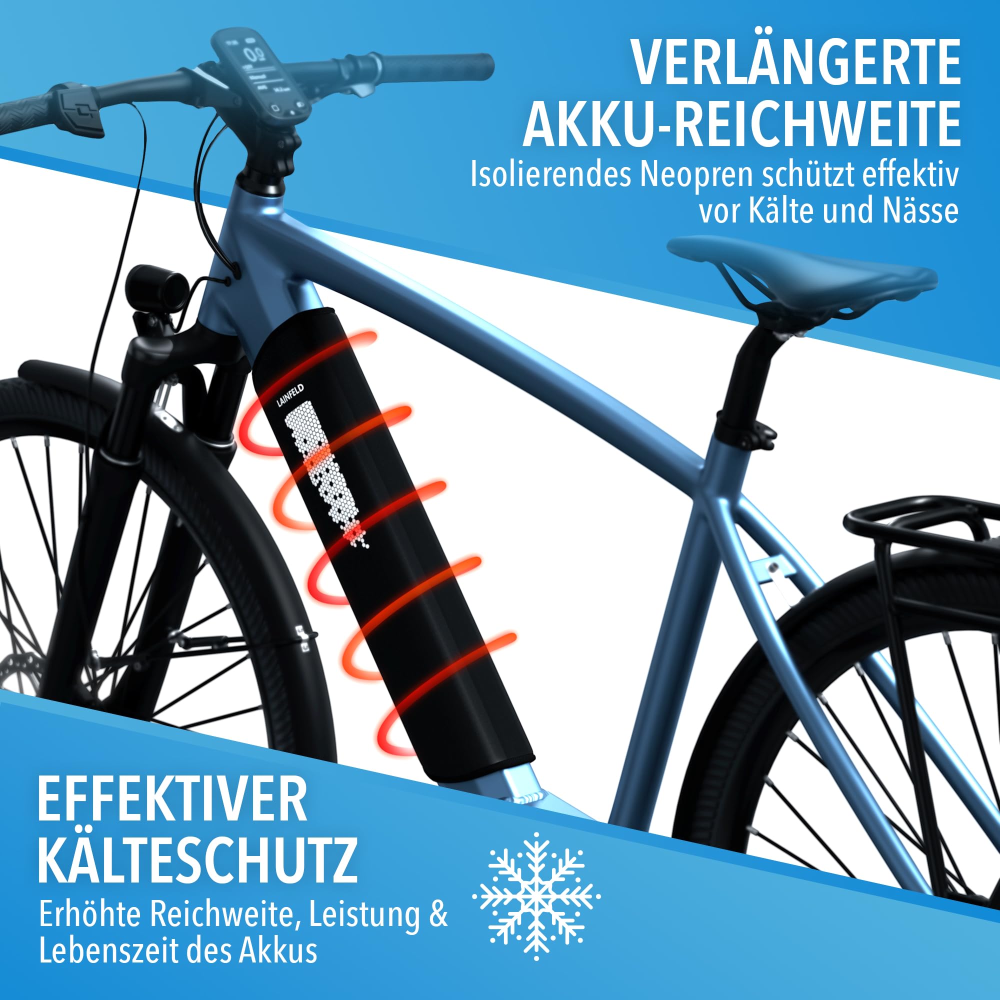 Pokrowiec ochronny na akumulator do roweru elektrycznego z elementami - obrazek 7