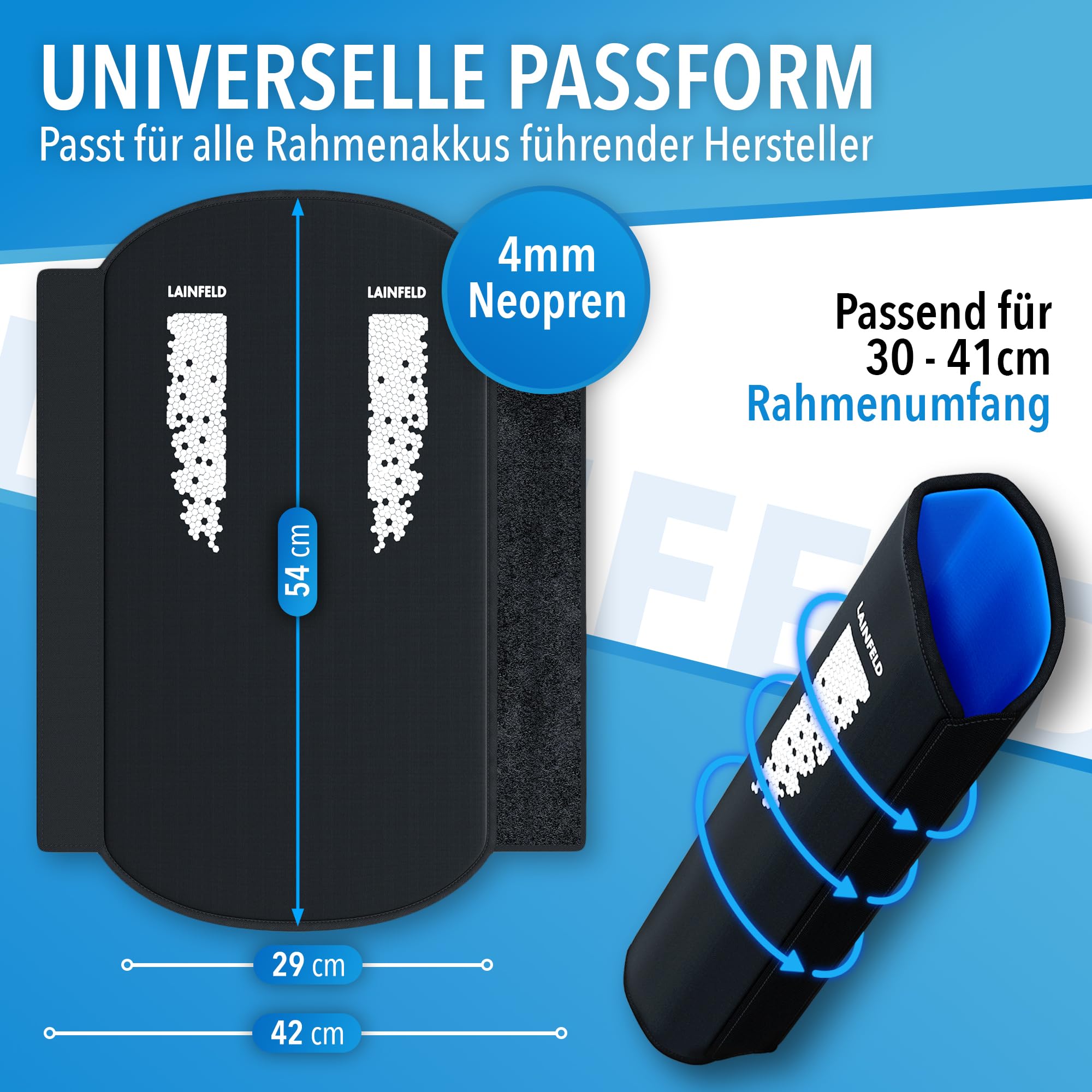 Pokrowiec ochronny na akumulator do roweru elektrycznego z elementami - obrazek 8