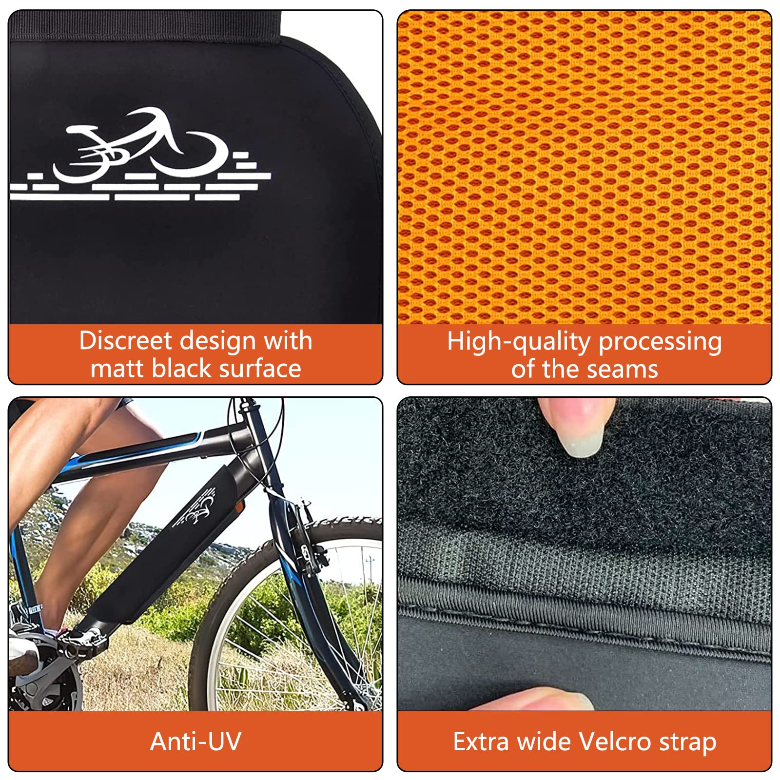 Uniwersalny pokrowiec ochronny na akumulator do roweru elektrycznego z warstwą odblaskową - zwiększa czas pracy i żywotność akumulatora - obrazek 4