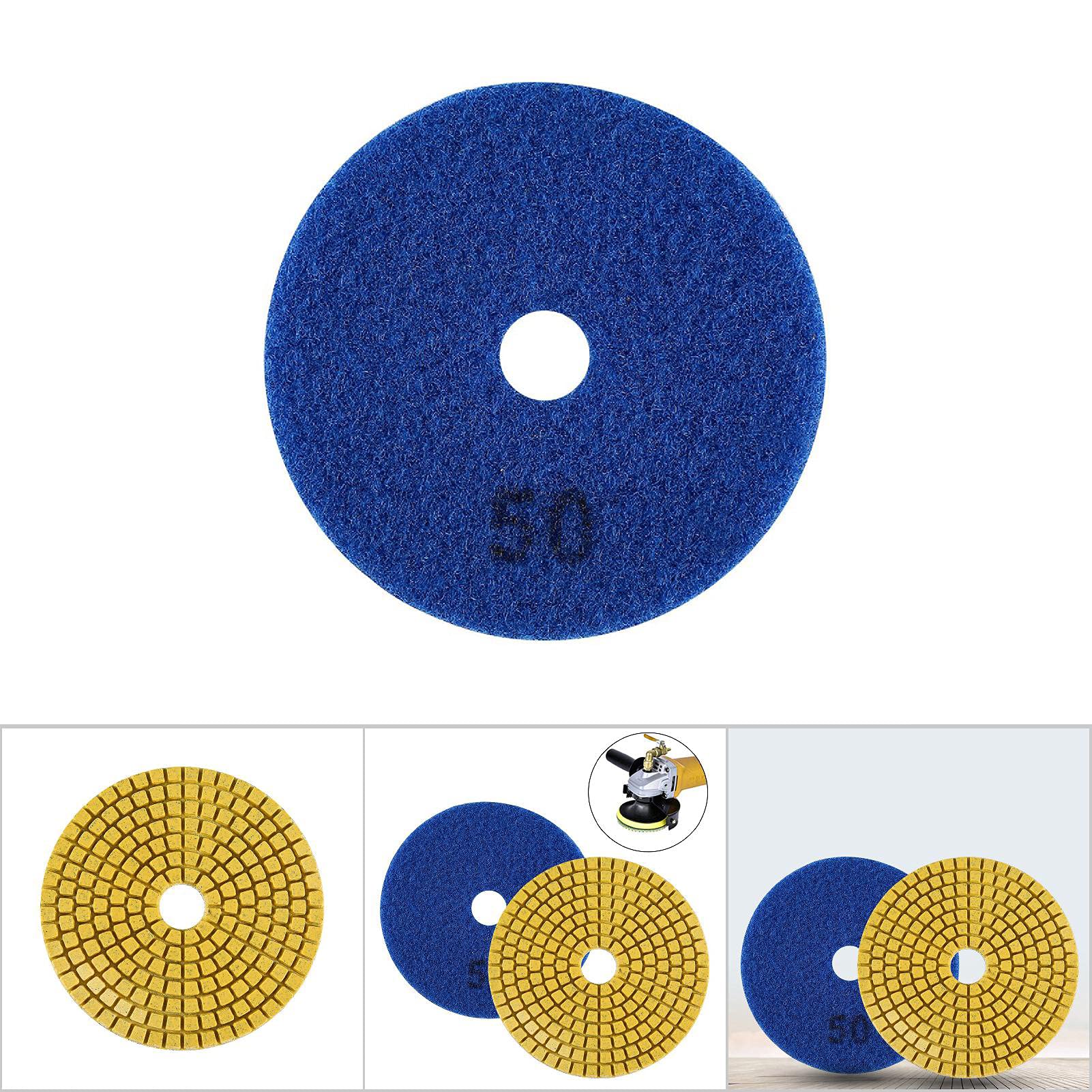 Podkładki polerskie 100 mm tarcza szlifierska na mokro 102 cm zestaw padów polerskich do wiertarek szlifierek polerek granitowo-marmurowy kamień (50) - obrazek 3