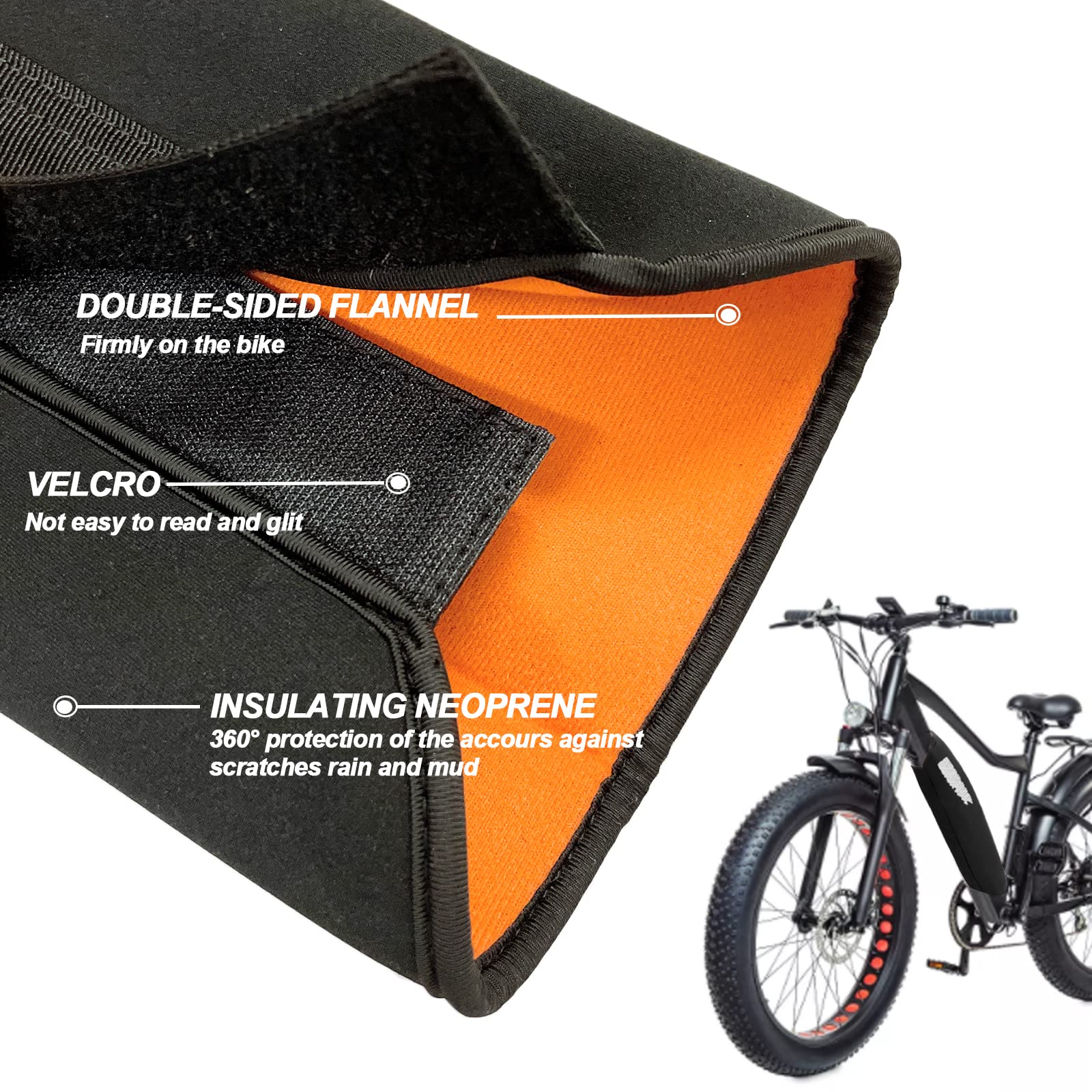 Pokrowiec ochronny na akumulator do roweru elektrycznego - Uniwersalne dopasowanie, ochrona przed zimnem i kurzem, wydłużenie żywotności - obrazek 6