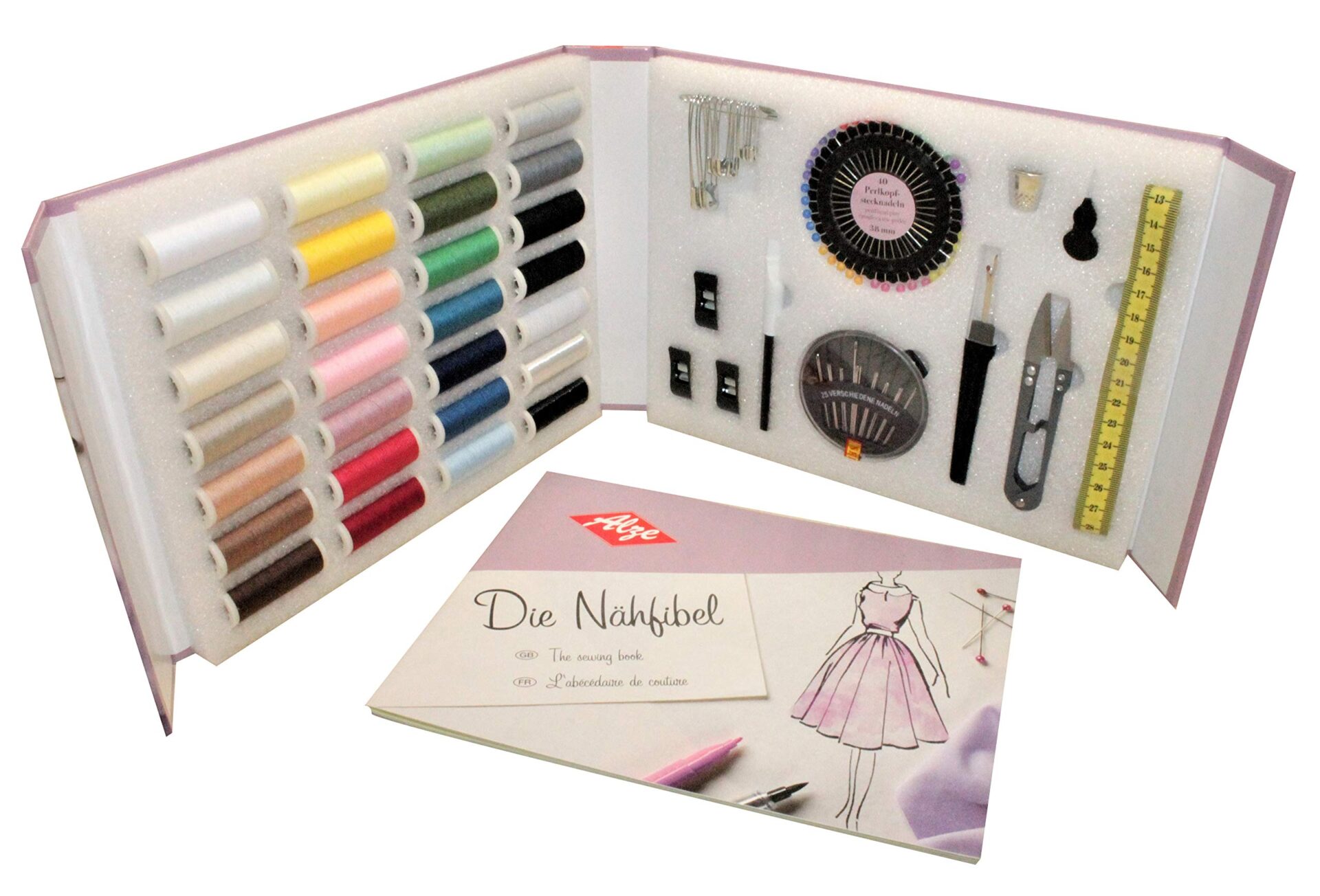 Zestaw do szycia ZKH 568-1 z fibą do szycia - 118 części, 44 strony - kompletny i praktyczny