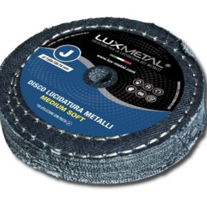 Tarcza szlifierka koła do polerowania Lux Metal bawełna/Dżinsy J Medium Fine 150 mm - eliminuje tlenek i rdzę, idealna do polerowania aluminium, stali nierdzewnej, mosiądzu, miedzi, brązu i żelaza