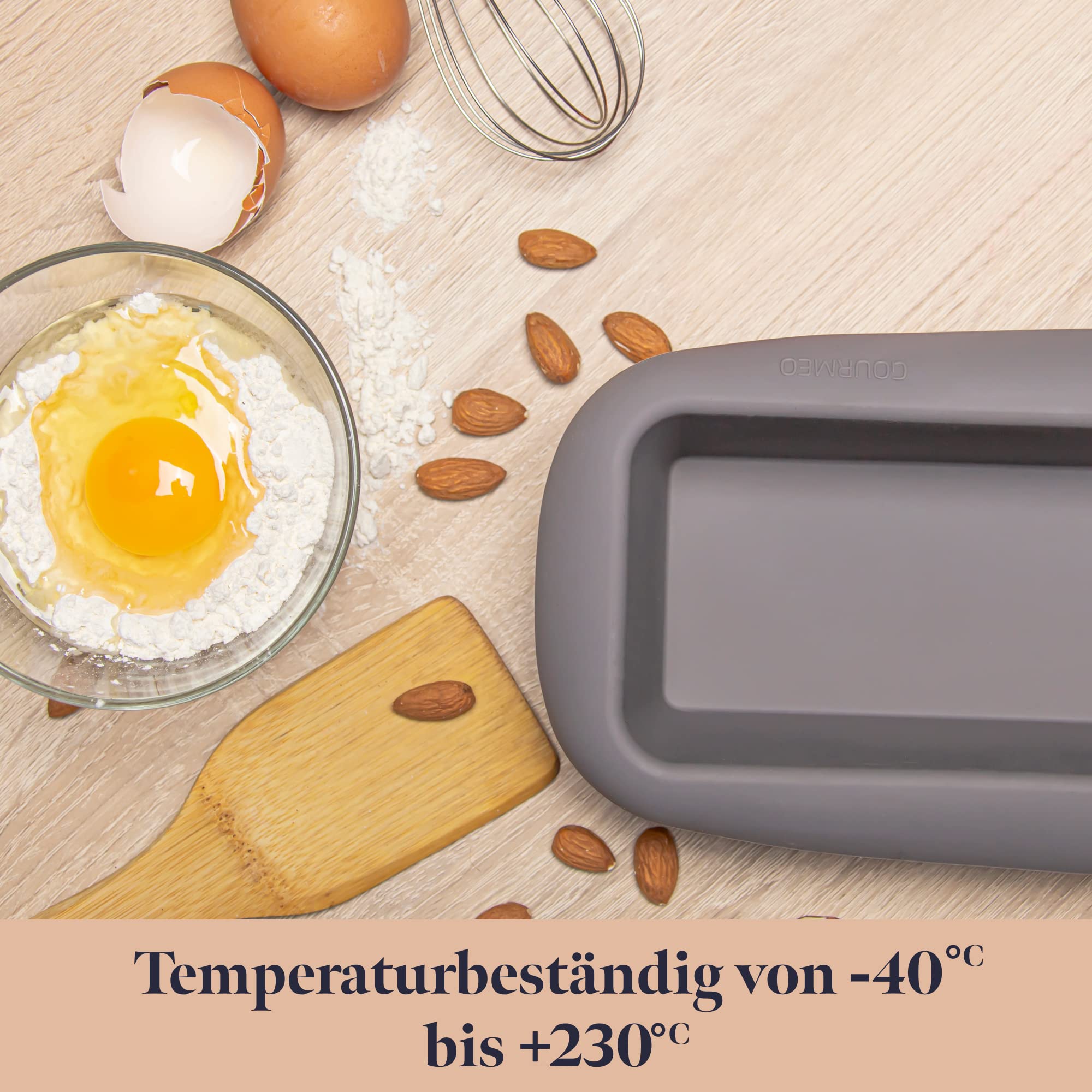 Prostokątna silikonowa forma do pieczenia ciast, chleba i ciasta, do p - obrazek 2