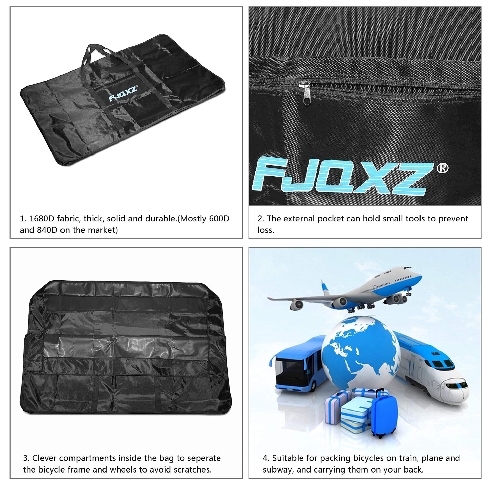 Selighting Torba rowerowa Pokrowiec na rower MTB Pokrowiec na koło 26 - obrazek 7