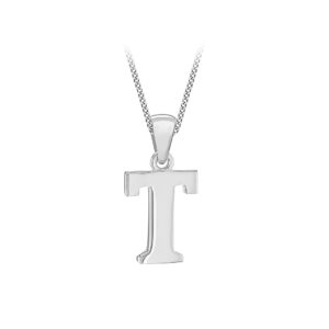 Tuscany Silver Damski wisiorek z inicjałem ze srebra wysokiej próby na
