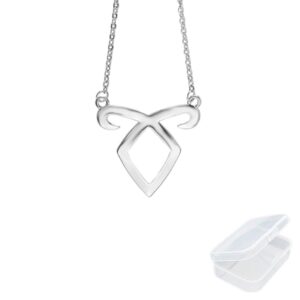 Srebrny naszyjnik YouU Shadowhunters City of Bones - The Mortal Instruments z pudełkiem do przechowywania