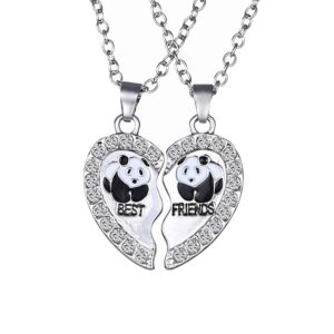 2 sztuki damskich łańcuszków z wisiorkiem w kształcie srebrnych zawies