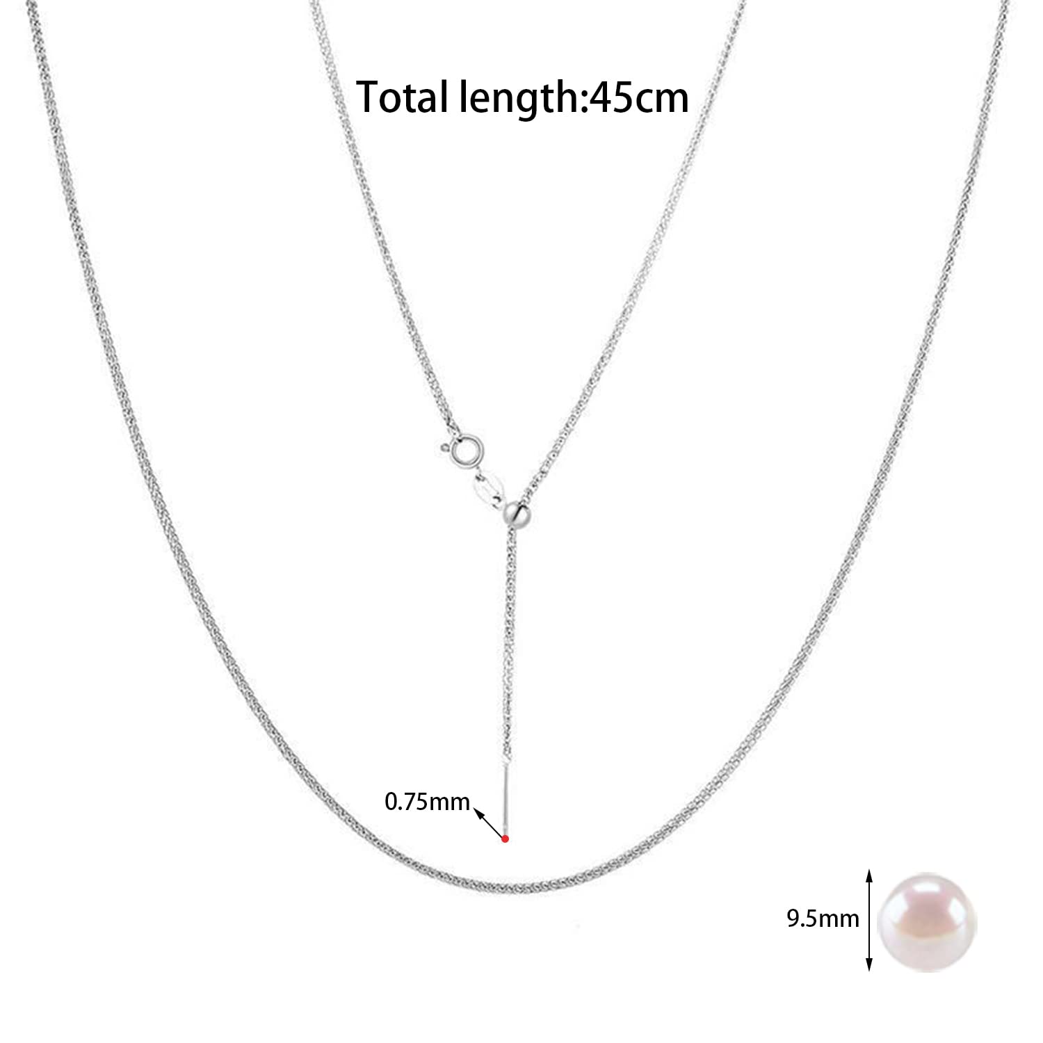 Elegancki naszyjnik typu choker ze srebra wysokiej próby dla kobiet i dziewcząt - Srebro szterlingowe - obrazek 8