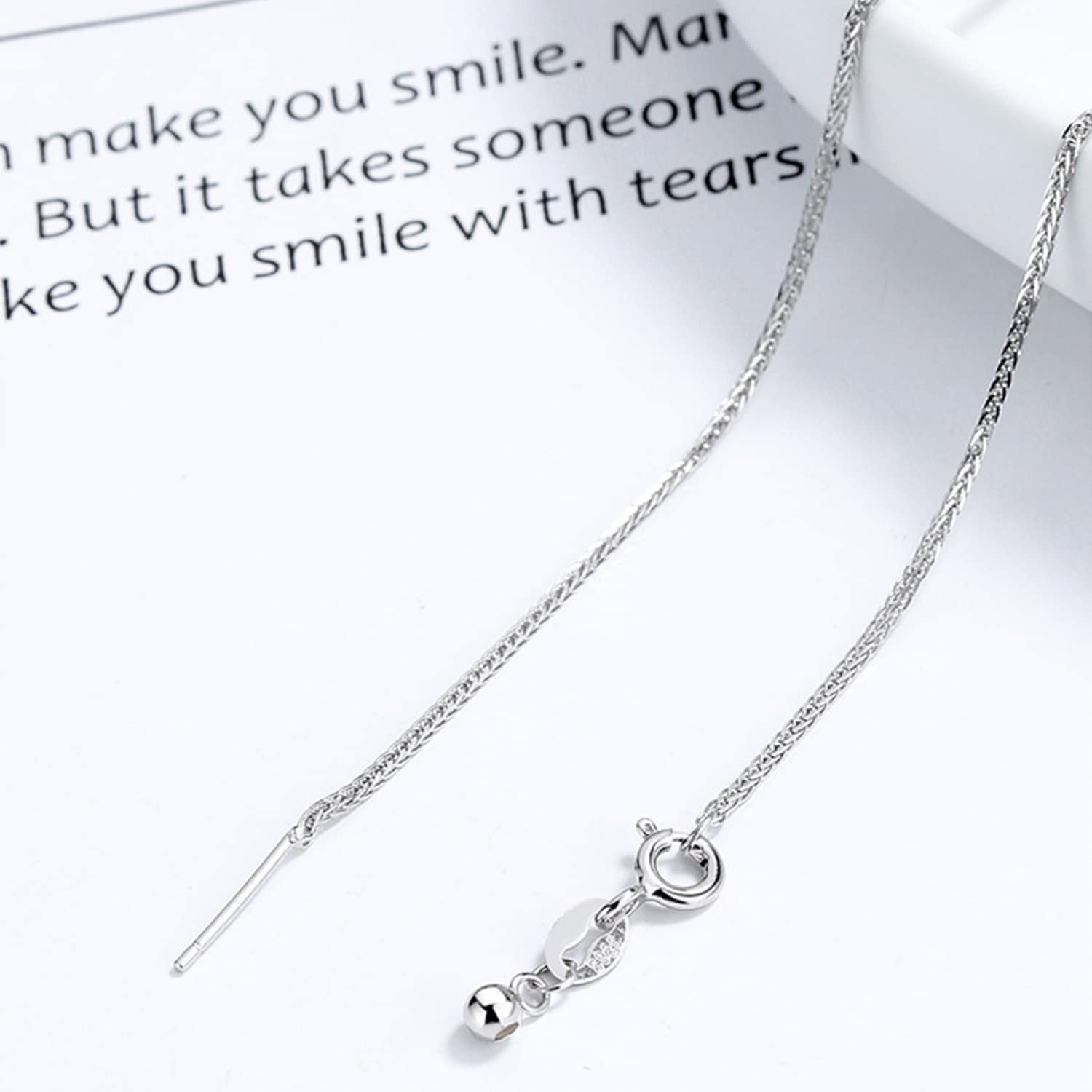 Elegancki naszyjnik typu choker ze srebra wysokiej próby dla kobiet i dziewcząt - Srebro szterlingowe - obrazek 4