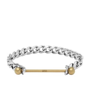 Diesel męska bransoletka ze stali nierdzewnej z zapięciem w kształcie