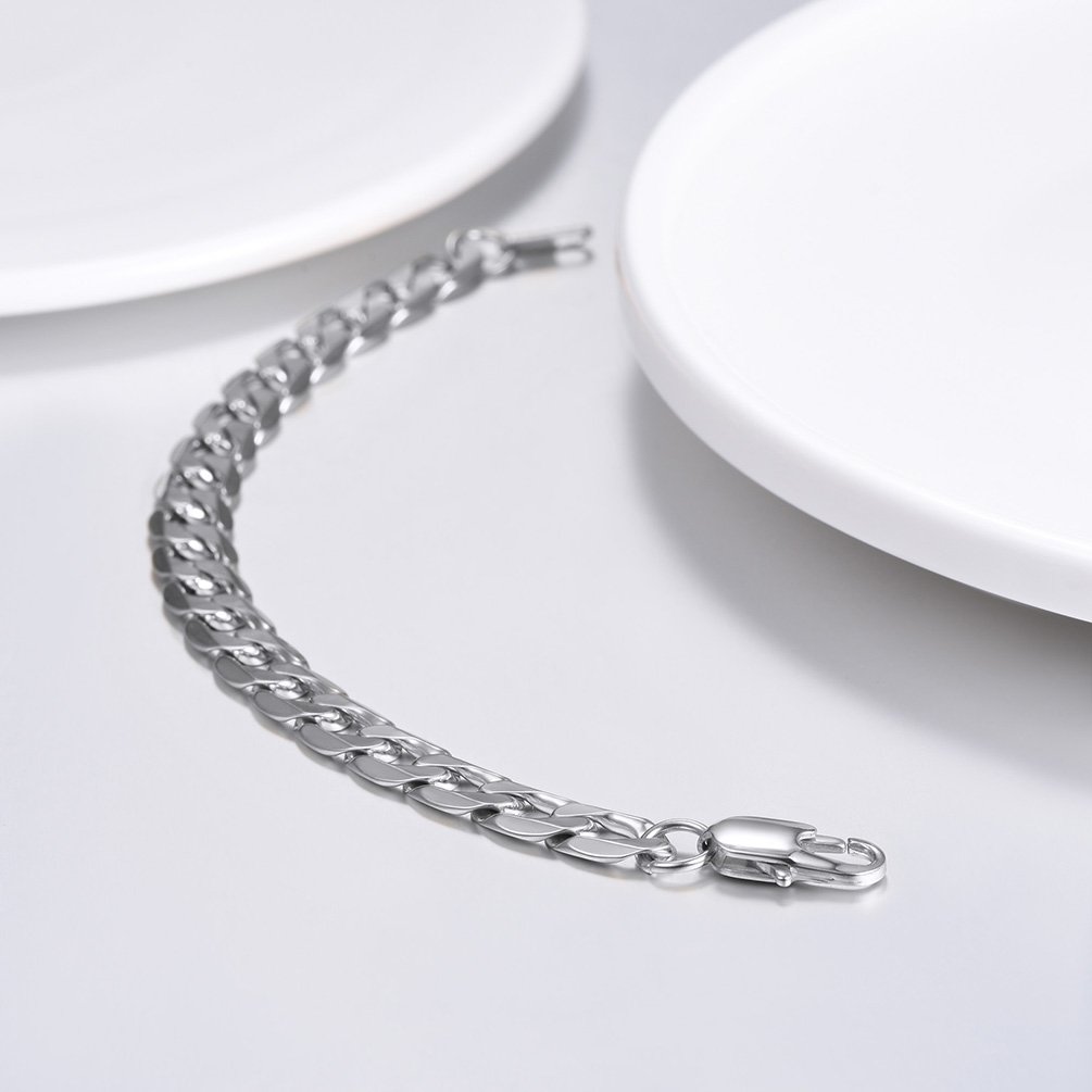 PROSTEEL Bransoletka męska 8 mm, dostępny grawerunek, długość 19/21 cm - obrazek 2