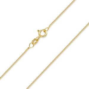 Złoty naszyjnik z pozłacanym łańcuszkiem pancerka 925 srebro - różne długości - K69