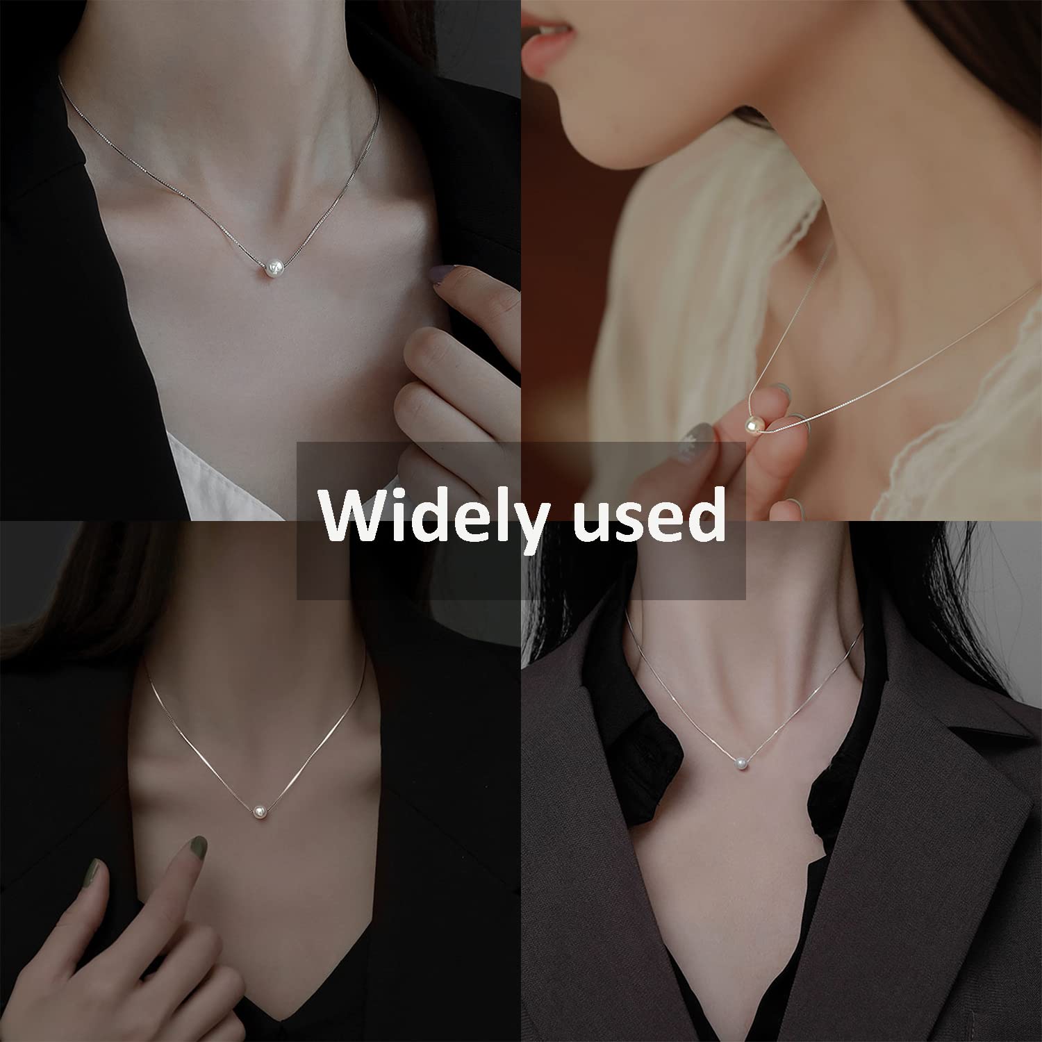 Elegancki naszyjnik typu choker ze srebra wysokiej próby dla kobiet i dziewcząt - Srebro szterlingowe - obrazek 5