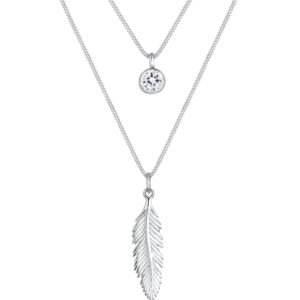 Elli Feather Łańcuszek, Srebrny, 45 cm