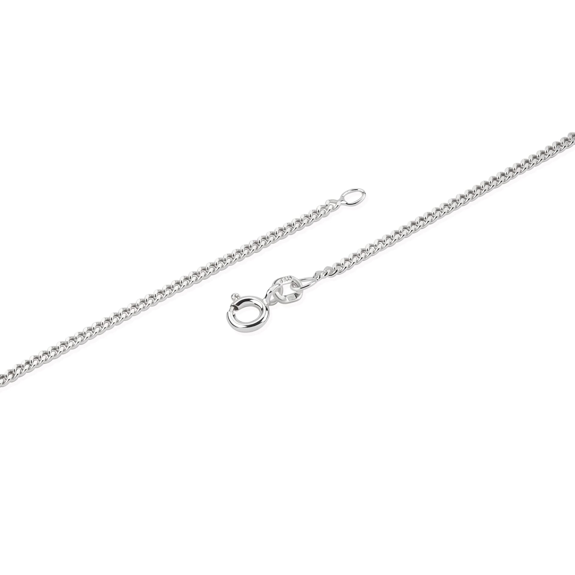 NKlaus srebrny łańcuszek pancerka, łańcuszek królewski o szerokości 2, - obrazek 2