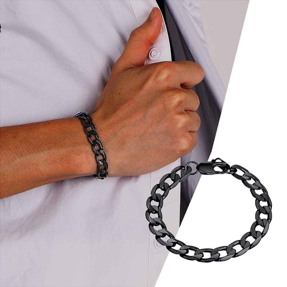 PROSTEEL Bransoletka męska 8 mm, dostępny grawerunek, długość 19/21 cm - obrazek 7