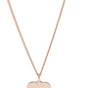 Fossil damski naszyjnik ze stali szlachetnej w kolorze różowego złota