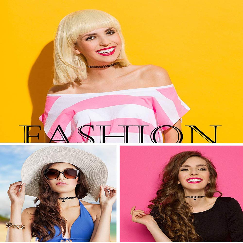 Naszyjnik Choker Henna i Gotycki Tatuaż dla Dziewcząt - Zestaw 24 Sztuki - obrazek 9