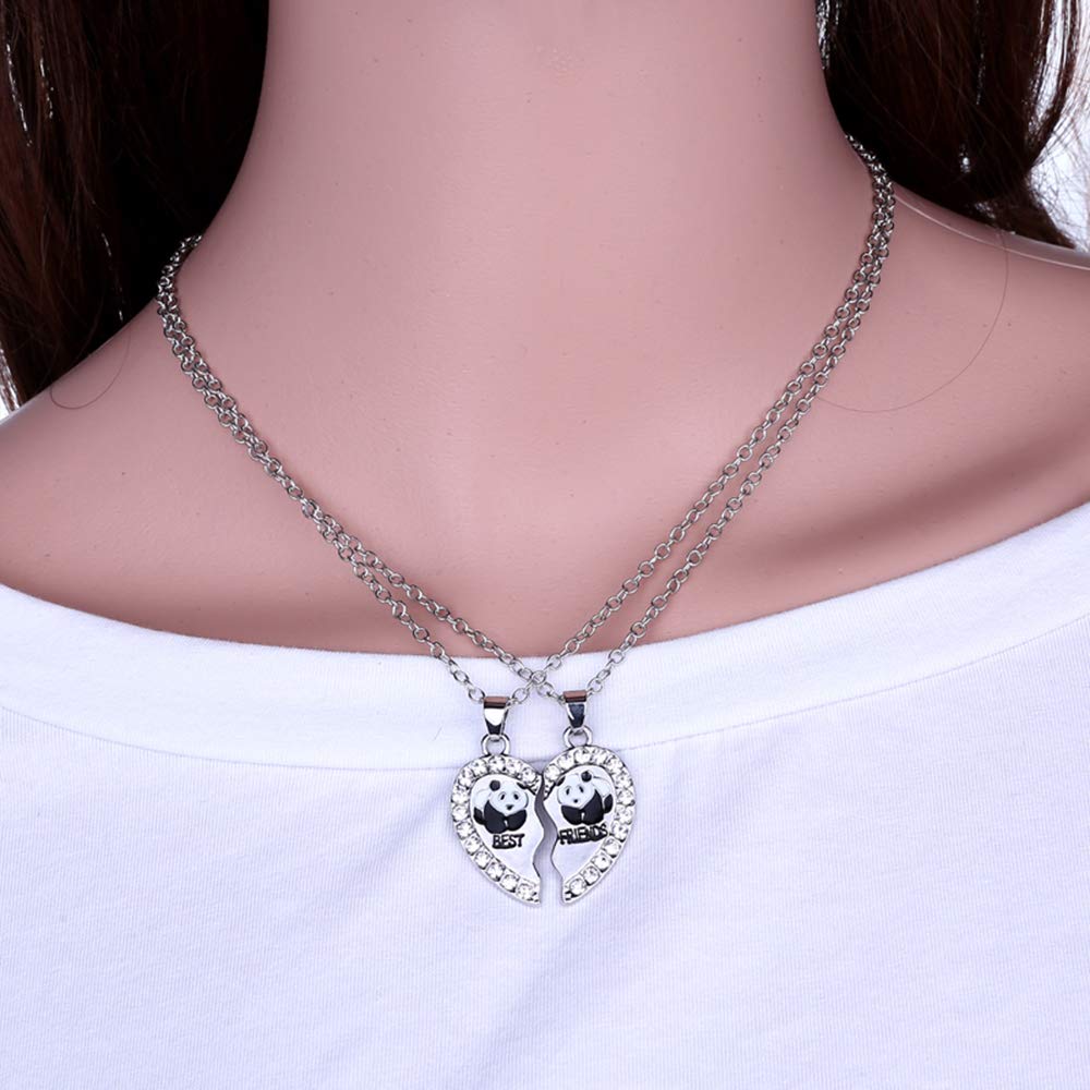 2 sztuki damskich łańcuszków z wisiorkiem w kształcie srebrnych zawies - obrazek 8