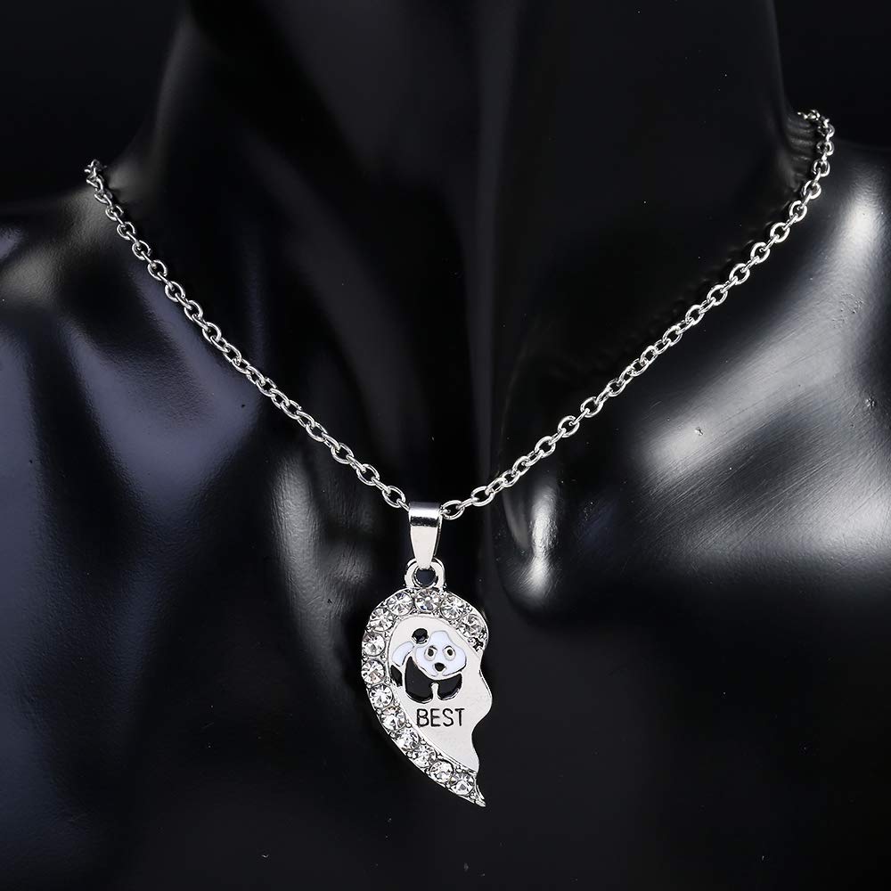 2 sztuki damskich łańcuszków z wisiorkiem w kształcie srebrnych zawies - obrazek 4