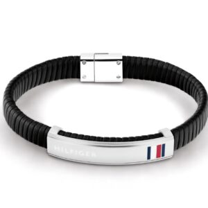 Tommy Hilfiger 2790349, Bransoletka męska, 19 cm, Czarna