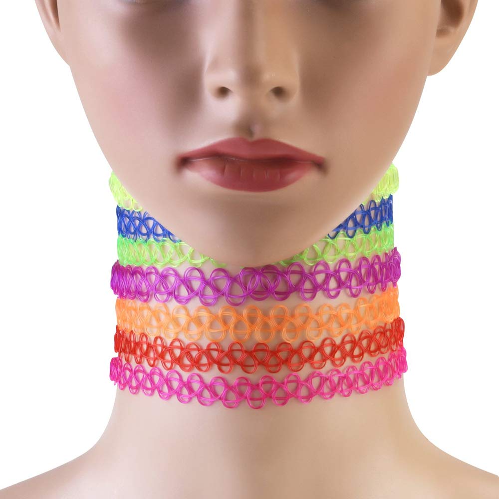 Naszyjnik Choker Henna i Gotycki Tatuaż dla Dziewcząt - Zestaw 24 Sztuki - obrazek 3