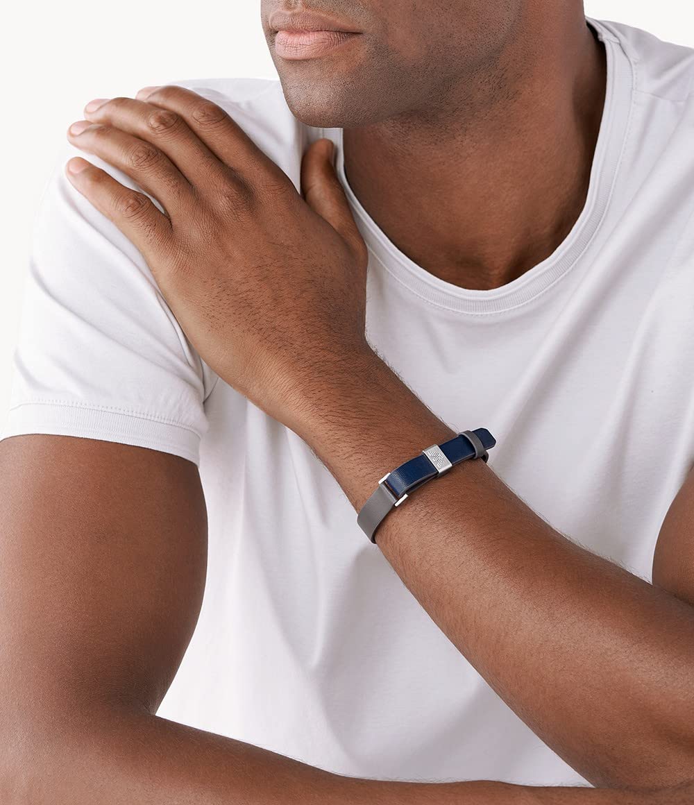 Emporio Armani Męska bransoletka ze stali nierdzewnej z zapięciem na s - obrazek 3