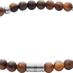 Męska bransoletka Fossil JF02939040 ze stali nierdzewnej typu stretch - stylowy dodatek dla mężczyzn