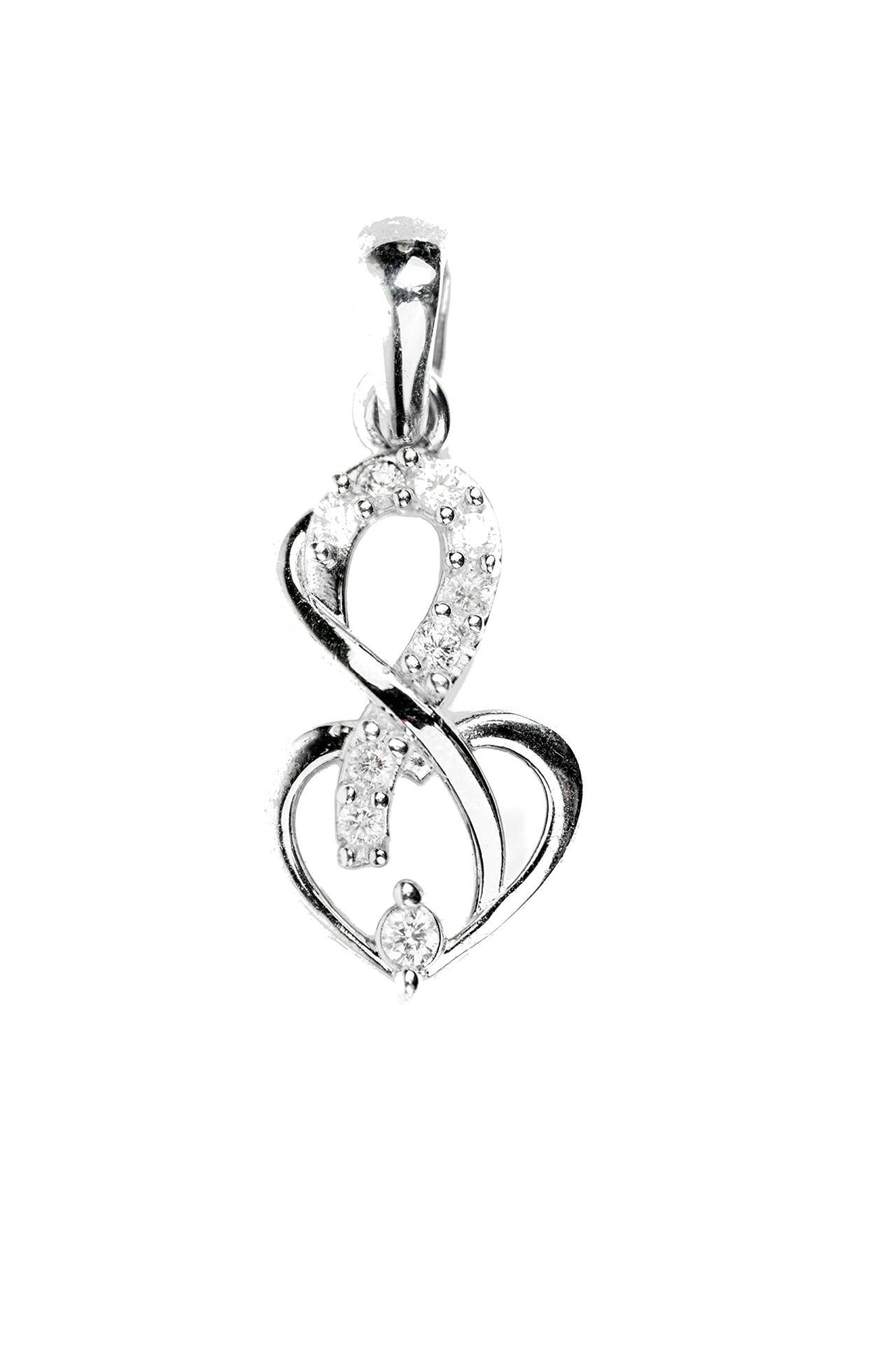 Elegancki naszyjnik damska z cyrkonią AAA i srebrną zawieszką - Biżuteria wykonana z dbałością o detale - obrazek 2