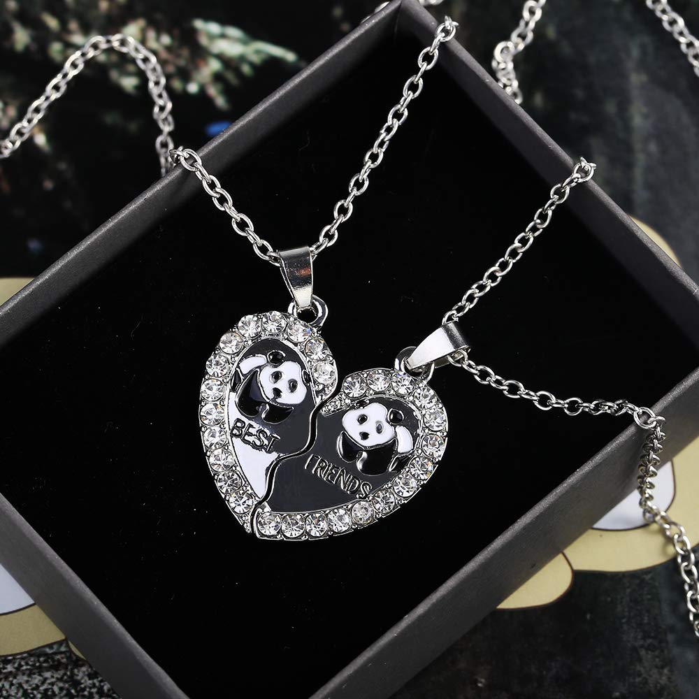 2 sztuki damskich łańcuszków z wisiorkiem w kształcie srebrnych zawies - obrazek 3