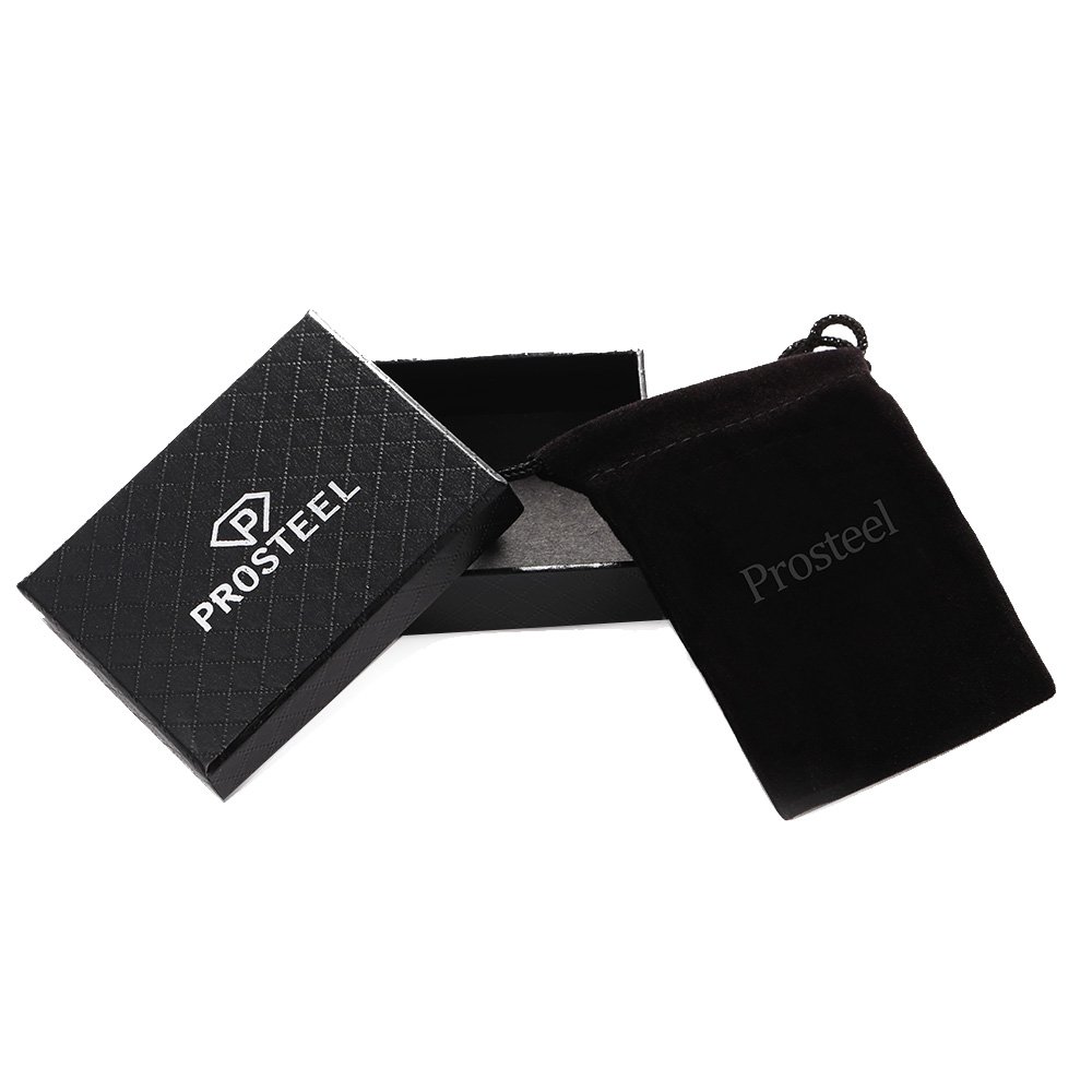 PROSTEEL Bransoletka męska 8 mm, dostępny grawerunek, długość 19/21 cm - obrazek 2