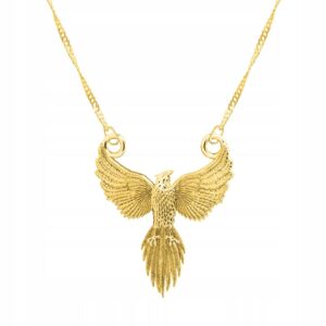 Naszyjnik damski LAREZO ze srebra próby 925 z łańcuszkiem feniksa - elegancki prezent