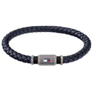 Męska bransoletka Tommy Hilfiger Casual CORE z skóry i stali nierdzewnej 32010585 - stylowy dodatek dla mężczyzn