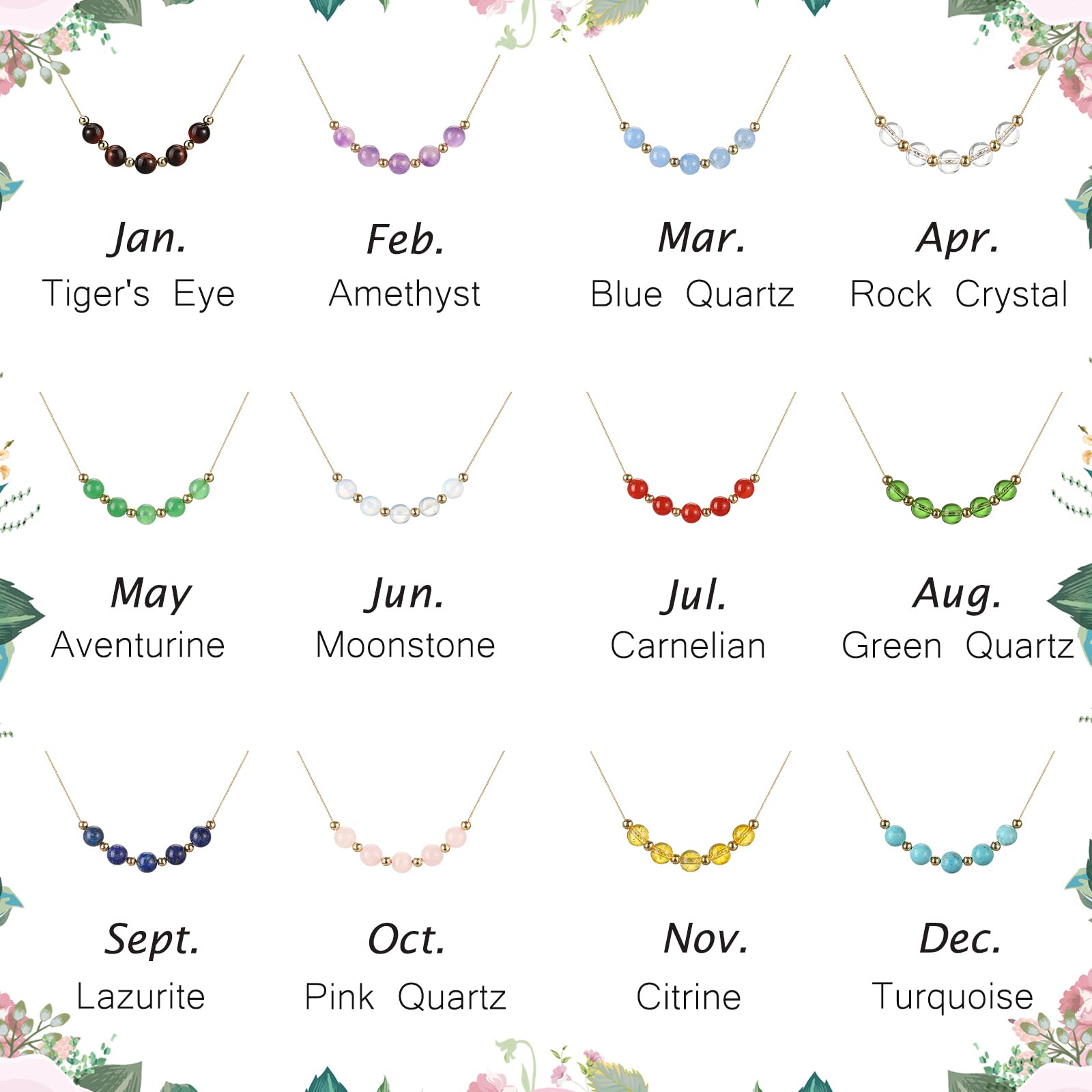 Zielony naszyjnik z awenturynu dla kobiet i dziewcząt - idealny prezent na urodziny dla mamy, żony lub dla niej - obrazek 3