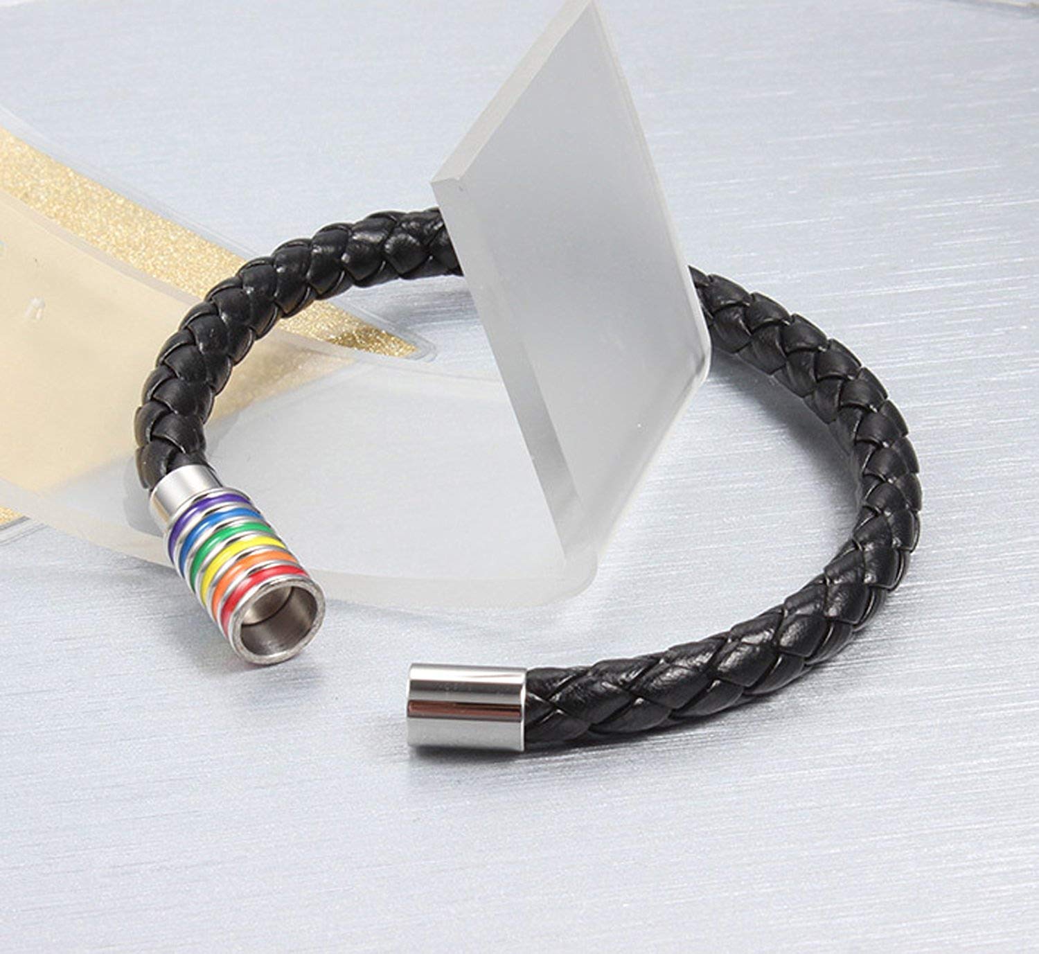 PHOGARY Bransoletka Gay Pride LGBT tęczowa bransoletka (2 opakowania), - obrazek 3