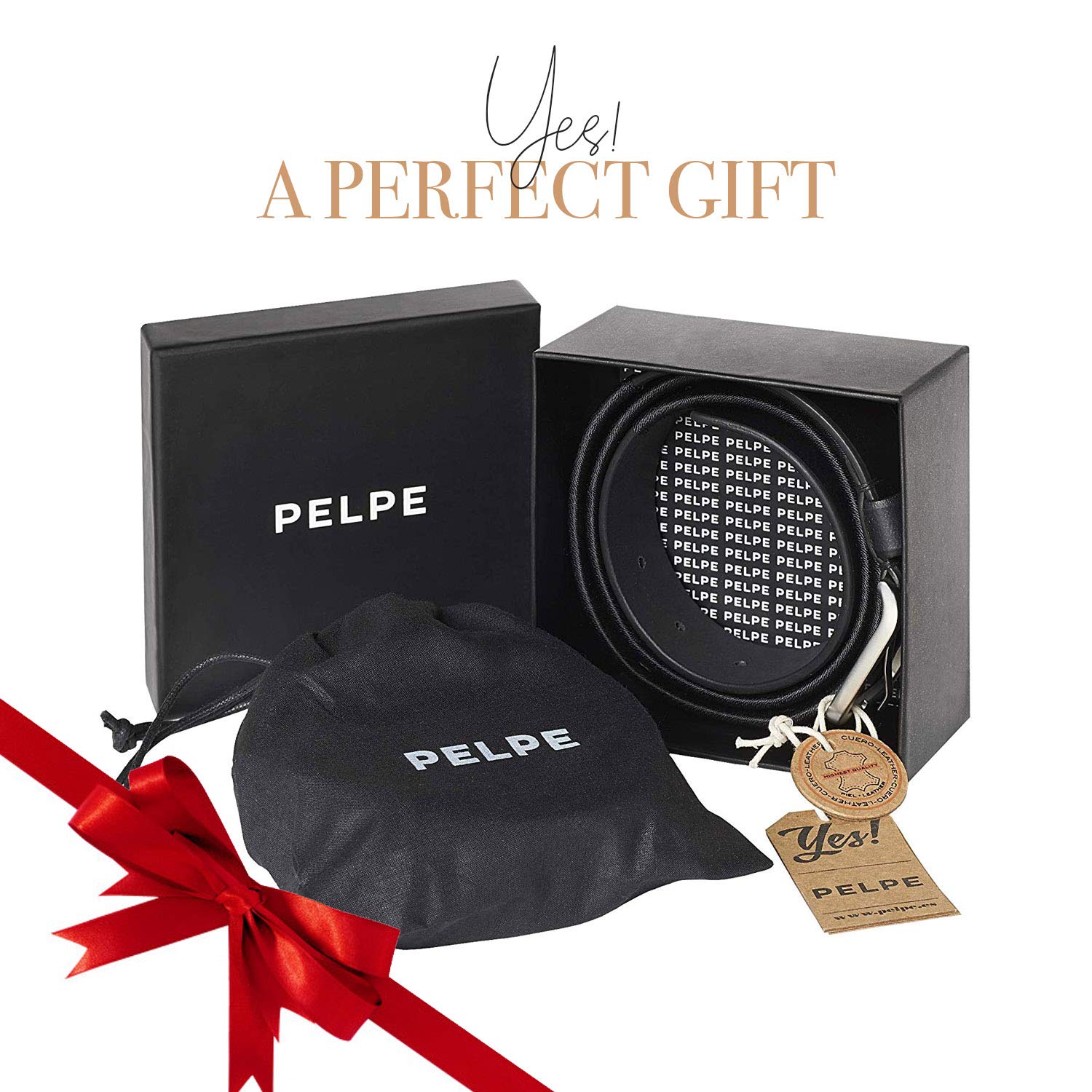 Pasek ze skóry argentyńskiej, z pasującą nicią i skórzaną bransoletką. - obrazek 4