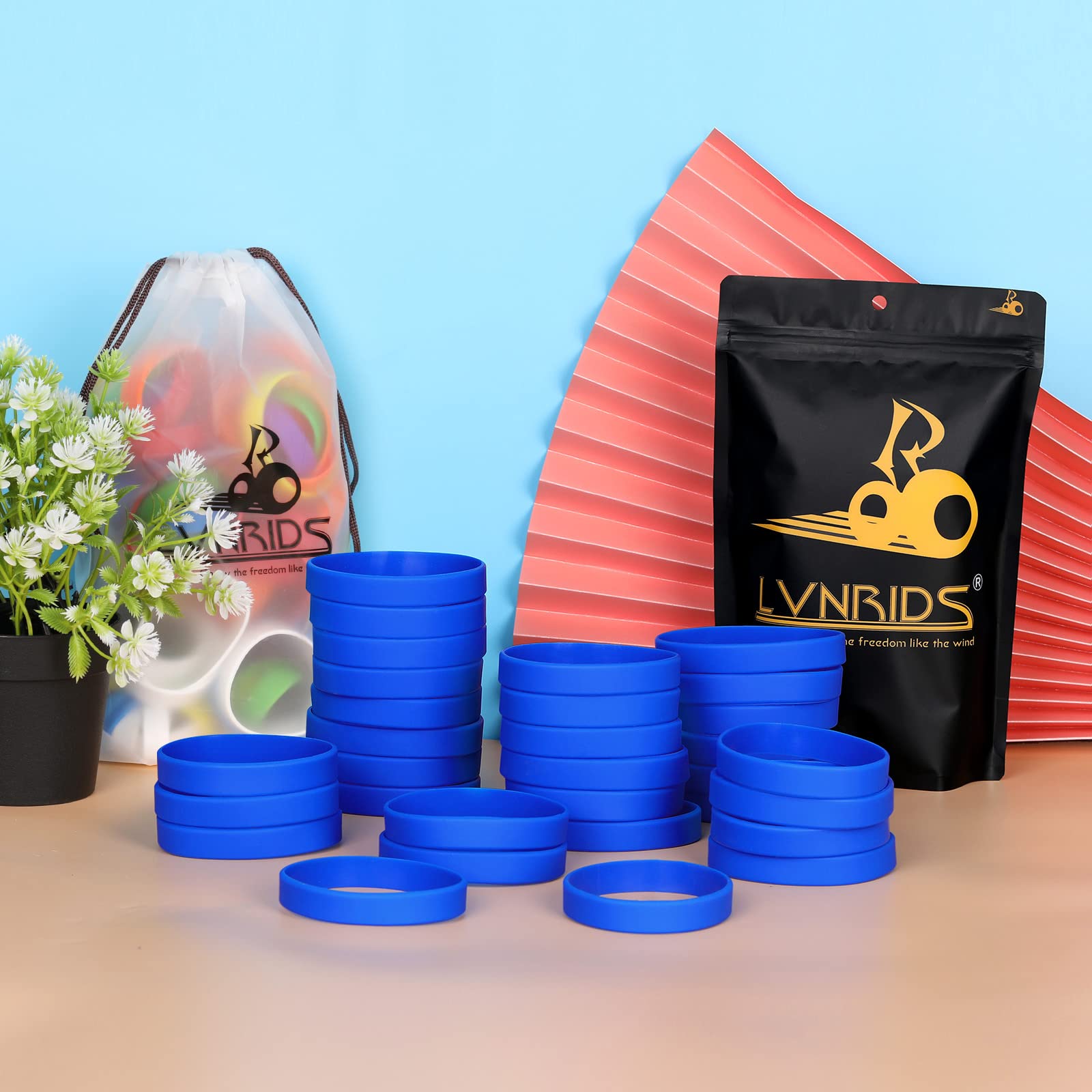 100 pustych silikonowych bransoletek, gumowy pasek na imprezę sportową - obrazek 9