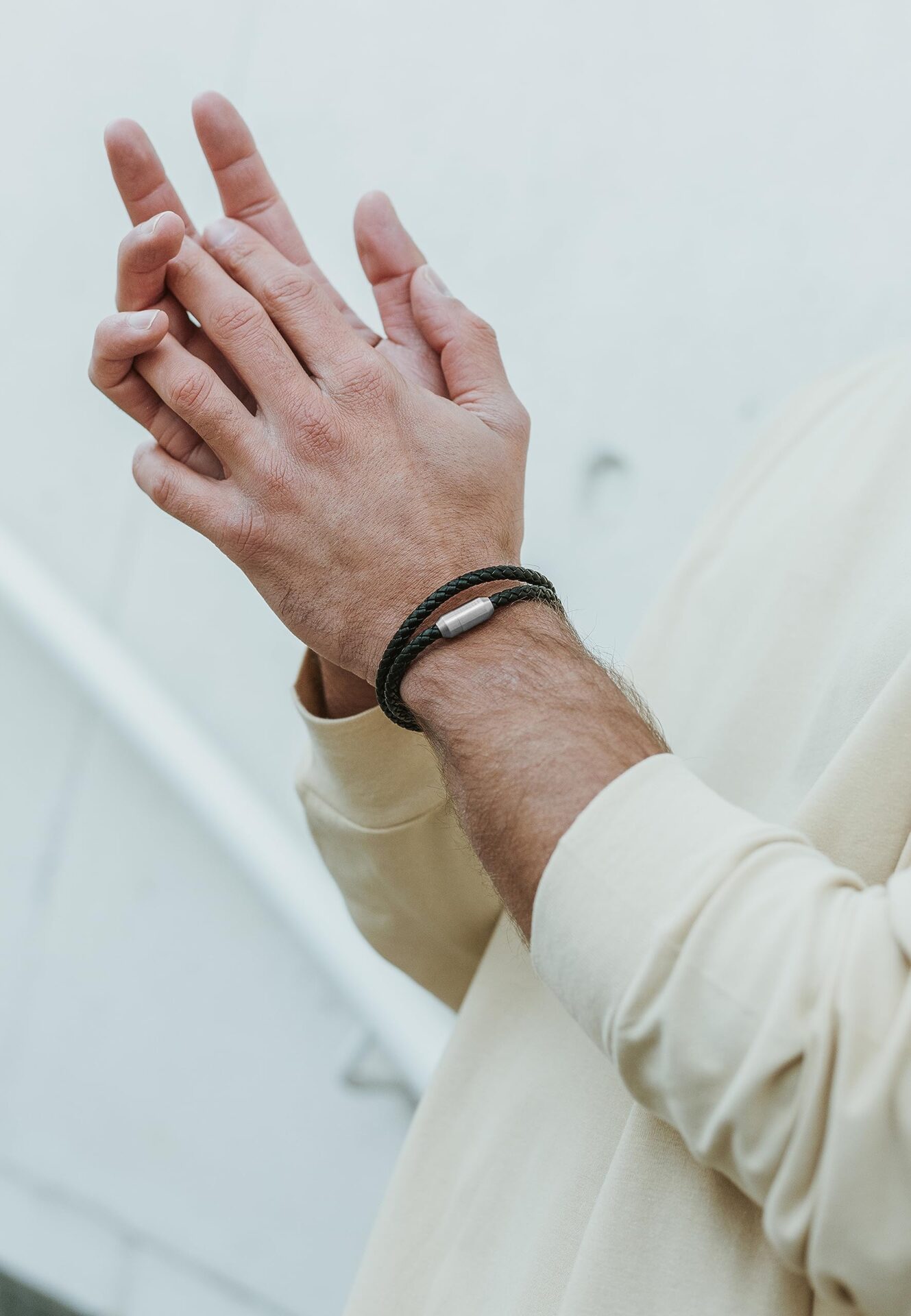 Akitsune Suprema magnetyczna bransoletka skórzana | bransoletka dla ko - obrazek 7