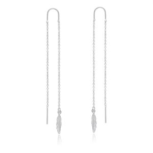 Kolczyki ze srebra wysokiej próby przeciągane i łańcuszkiem kolczyki w kształcie krzyża gwiazdy wiszące długie kolczyki w kształcie kropli dla kobiet