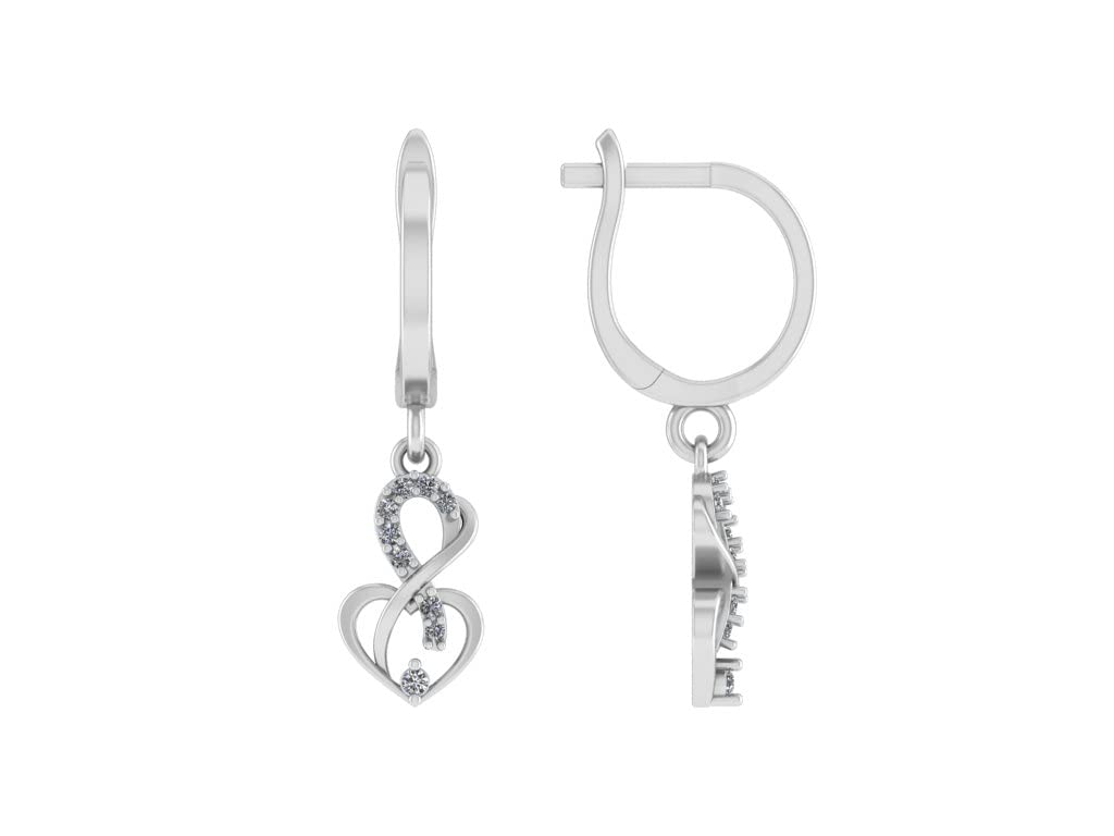 Eleganckie kolczyki srebrne z cyrkoniami AAA - Biżuteria damska z srebra 925 - obrazek 9