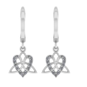 Eleganckie kolczyki srebrne z cyrkoniami AAA - Biżuteria damska z srebra 925