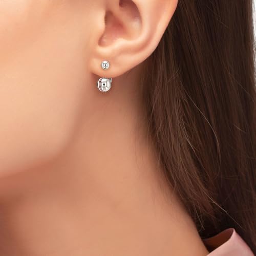 Eleganckie kolczyki Tommy Hilfiger 2780496 - srebrne, uniwersalne, stylowe - obrazek 5